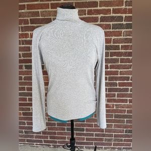 Everlane pima micro-rib turtleneck size XL grey